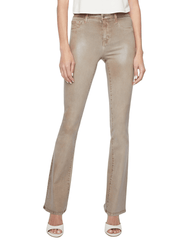 L'Agence - L'AGENCE Selma High Rise Baby Boot-Cut Coated Jeans In Rye Coated - Buy Online