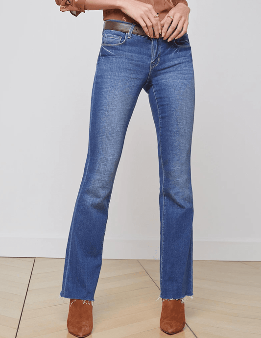 L'Agence - L’AGENCE Sneeki Low Rise Straight Leg Jeans In Hasting - Buy Online