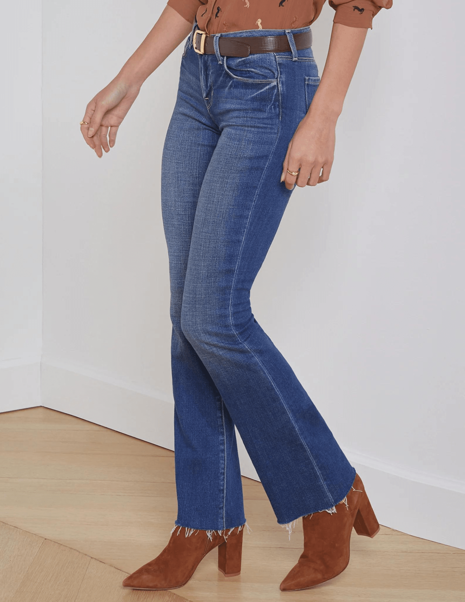 L'Agence - L’AGENCE Sneeki Low Rise Straight Leg Jeans In Hasting - Buy Online