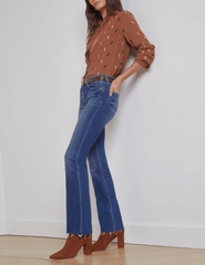 L'Agence - L’AGENCE Sneeki Low Rise Straight Leg Jeans In Hasting - Buy Online