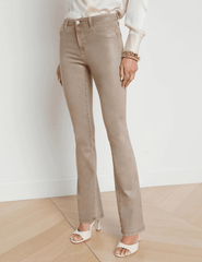 L'Agence - L'AGENCE Selma High Rise Baby Boot-Cut Coated Jeans In Rye Coated - Buy Online