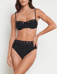 L'Agence - L'Agence AlexandrIa Grommet Balconette Bikini Top - Buy Online