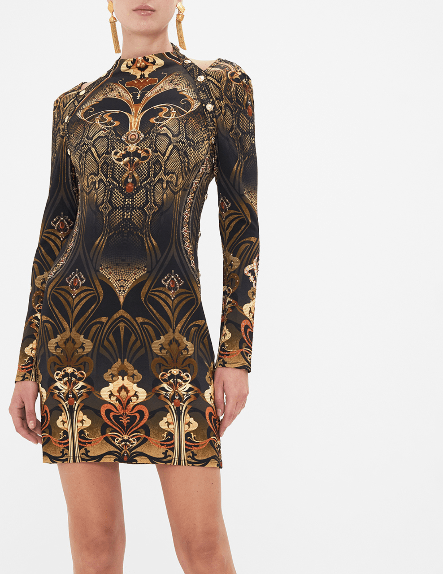 Camilla - Camilla Cut Out Shoulder Jersey Mini Dress - Buy Online