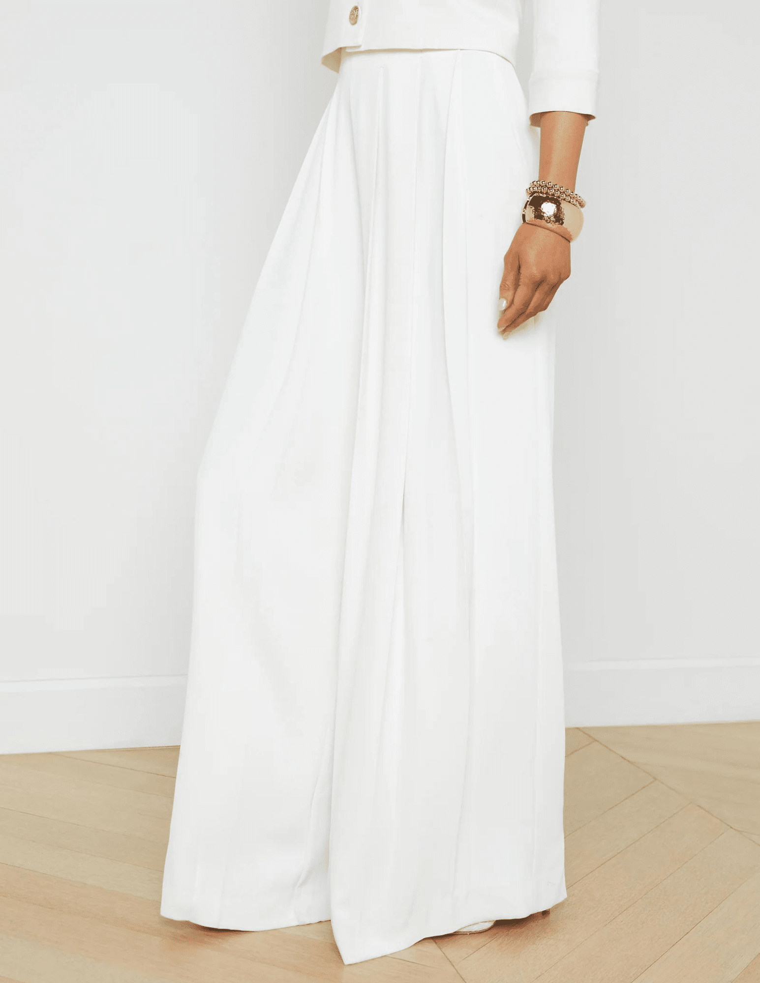 L'Agence - L'Agence Nova Pleated Wide Leg Pant - Buy Online