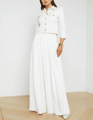 L'Agence - L'Agence Nova Pleated Wide Leg Pant - Buy Online
