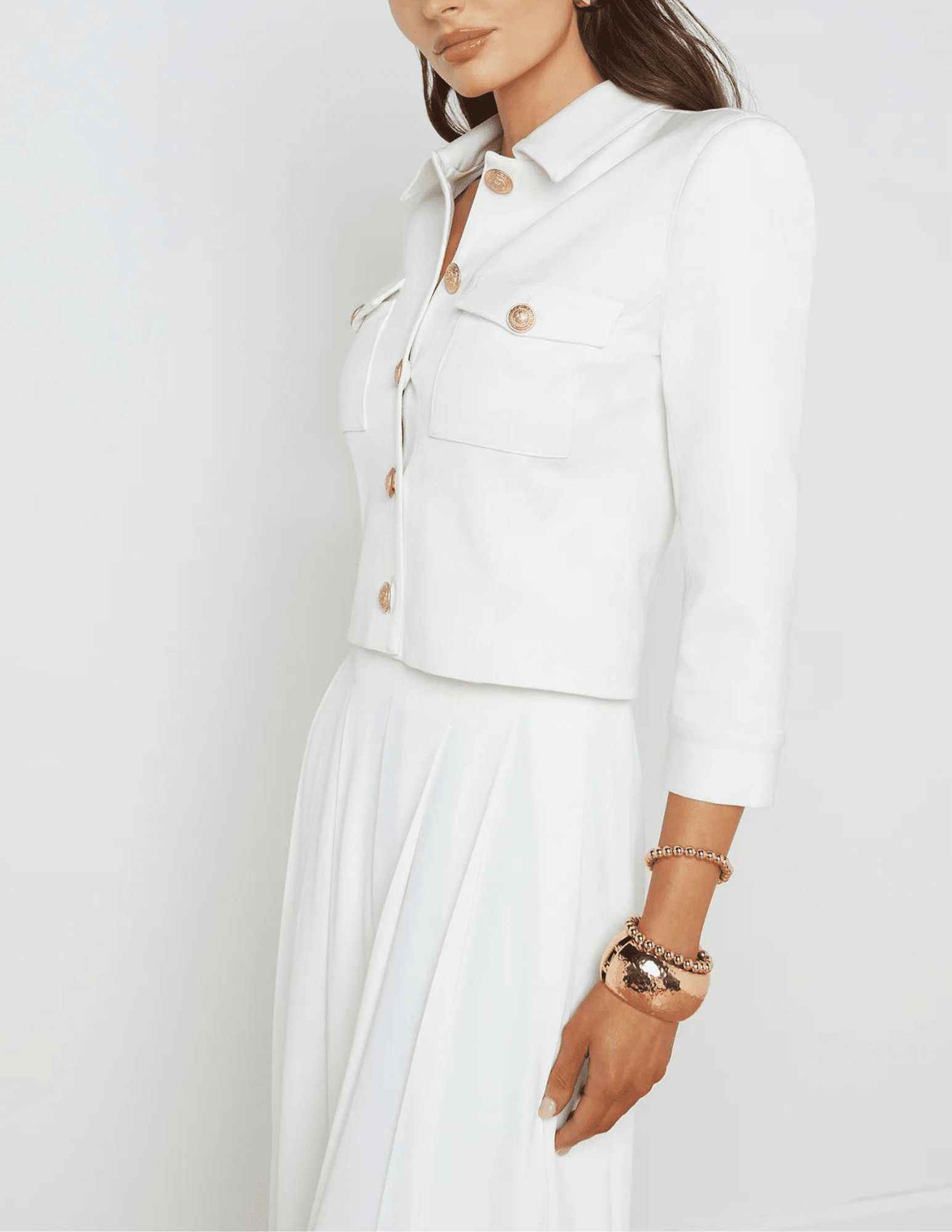 L'Agence - L'Agence Kumi Cropped Fitted Jacket - Buy Online