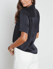 L'Agence - L'Agence Ellah Short Sleeve Blouse - Buy Online