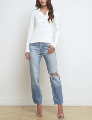L'Agence - L'Agence Sterling Collared Sweater - Buy Online