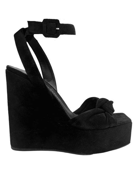 Giuseppe Zanotti - Giuseppe Zanotti Suede Knot Wedge - Buy Online