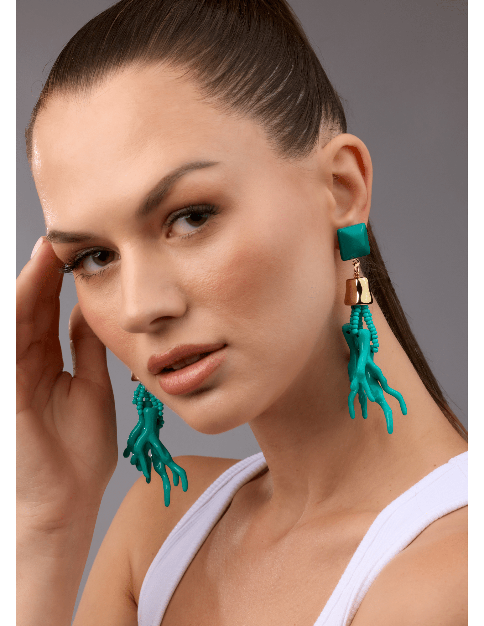Steven Dann - Steven Dann Beaded Coral Dangle Earring - Buy Online