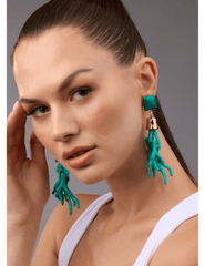 Steven Dann - Steven Dann Beaded Coral Dangle Earring - Buy Online