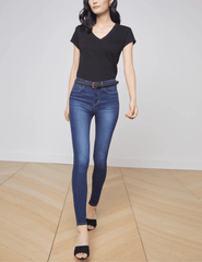 L'Agence - L'Agence Becca V-Neck Tee - Buy Online