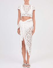 Simkhai Thyri Fringe Trim Pareo