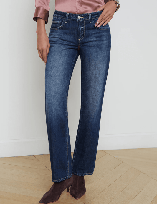 L'Agence Tatum Low Rise Stovepipe Jean