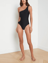 L'Agence Ava Cut-Out Chain One Piece Swimsuit