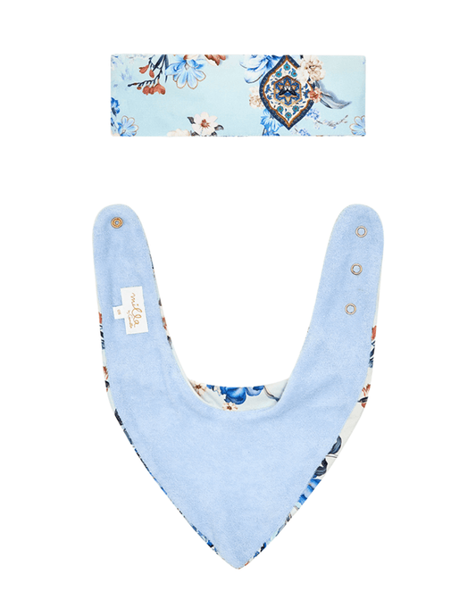 Camilla Babies Headband with Fastener and Bib Set