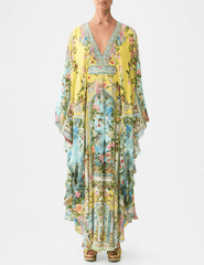 Camilla - PRE-ORDER-Camilla Long Kaftan With Waist Detail - Buy Online
