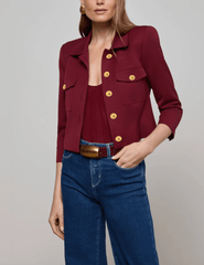 L'Agence - L'AGENCE Kumi Cropped Fitted Jacket - Buy Online