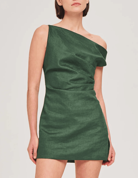 Ronny Kobo Winnie Draped Mini Dress