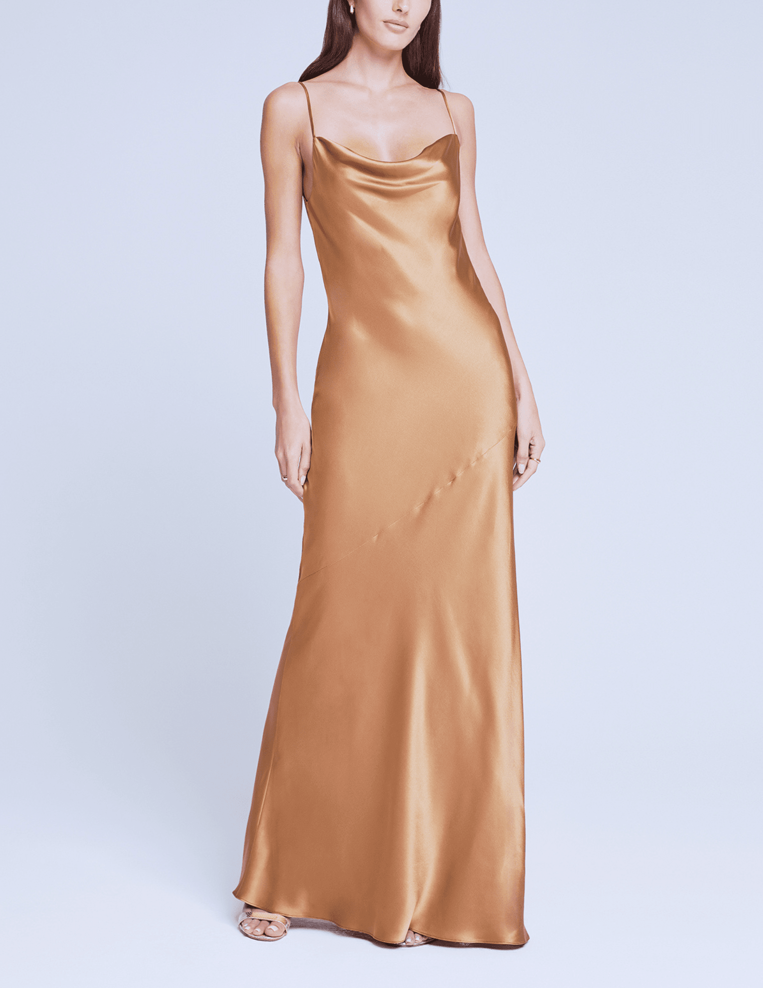 L'Agence Arianne Cowl Neck Maxi Dress