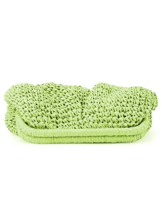 PRE-ORDER-St. Barths La Robe August Straw Pouch Clutch