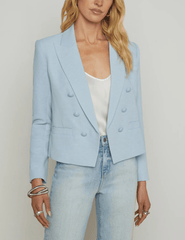 L'Agence Brooke Double Breasted Cropped Blazer