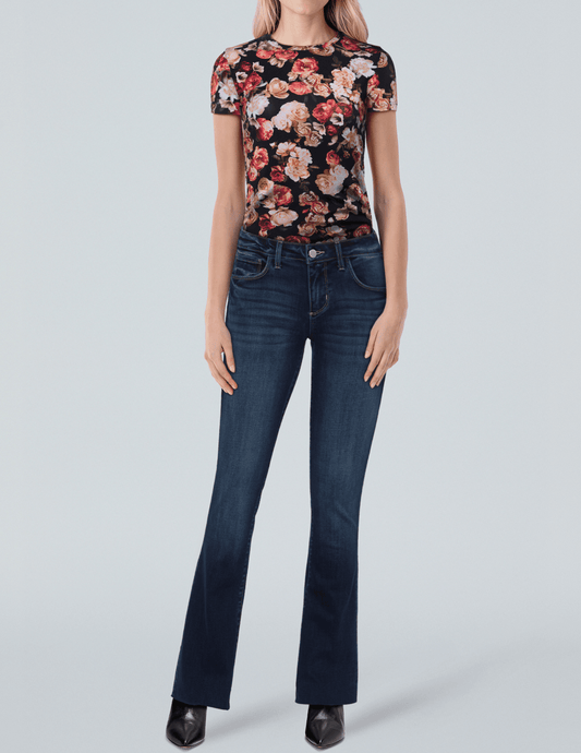 L'Agence - PRE-ORDER-L'AGENCE Sneeki Low Rise Straight Leg Jeans in Columbia - Buy Online