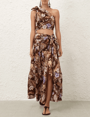 PRE-ORDER-Zimmermann Coco Bow Maxi Skirt