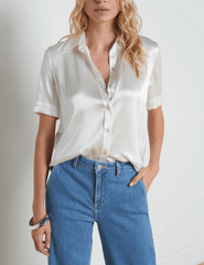 L'Agence Ellah Short Sleeve Blouse