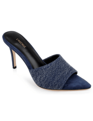 PRE-ORDER-L'Agence Lolita Denim Mule Sandal