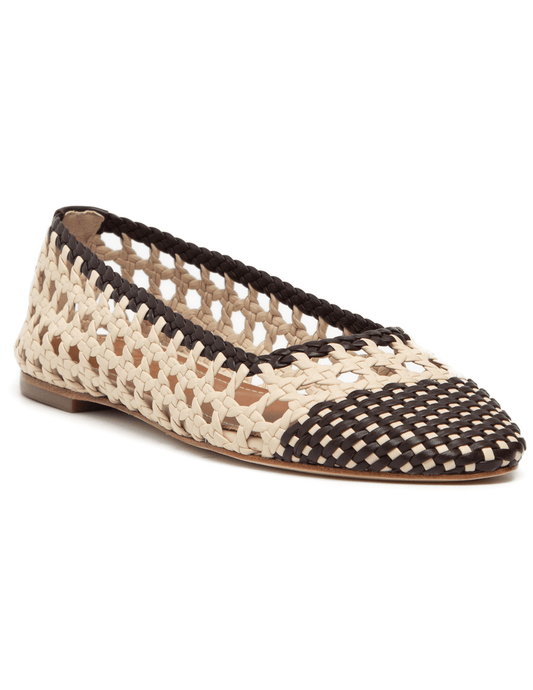 STAUD Nell Crochet Ballerina Flat