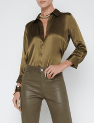 L'Agence Dani Three Quarter Sleeve Blouse