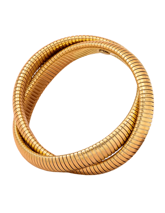 Austin Blaze Infinity Snake Stretch Bangle Bracelet