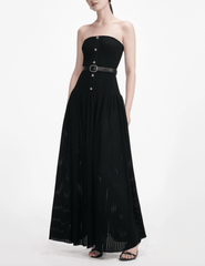 Self-Portrait - PRE-ORDER-Self-Portrait Bandeau Knit Maxi Dress - Buy Online