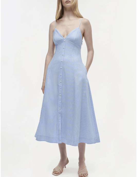 Simkhai Honor Button Front Midi Dress