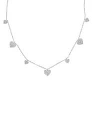 Austin Blaze Crystal Heart Choker Necklace