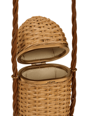 Cult Gaia Amulet Rattan Clutch