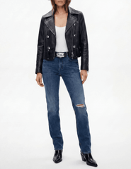 PRE-ORDER-L'AGENCE Lydie Biker Jacket in Black