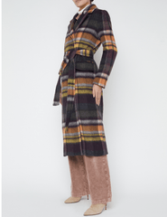 L'Agence Olina Long Belted Coat