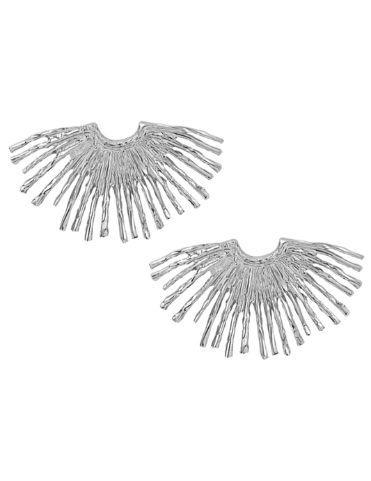 Austin Blaze Sun Burst Metal Earrings