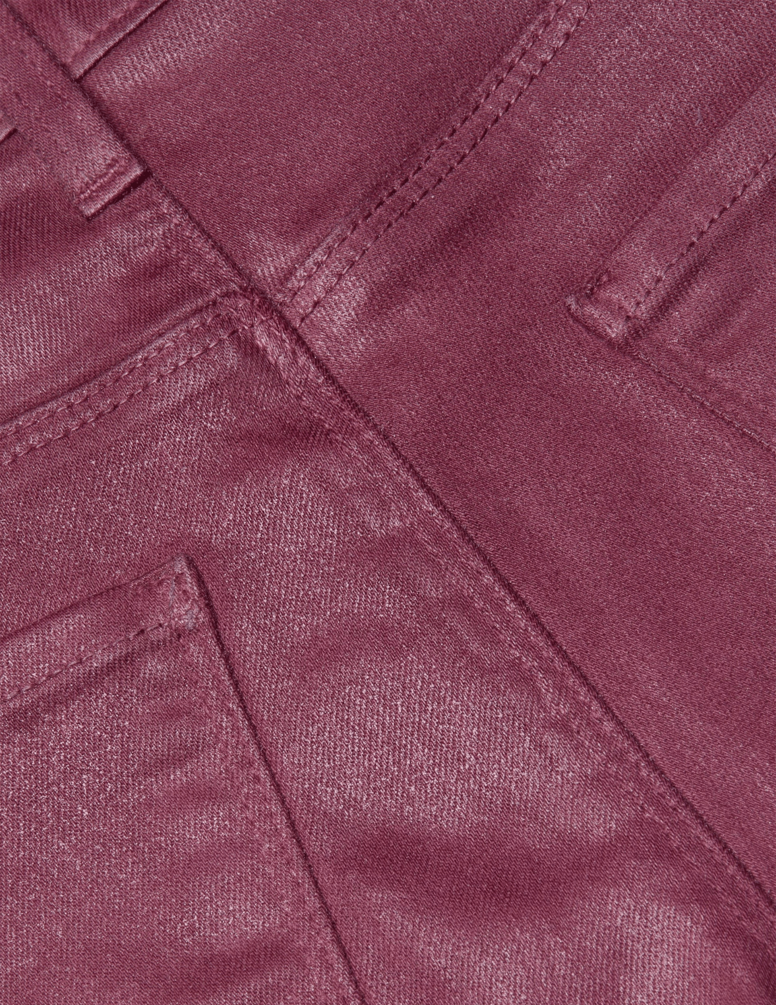 L'Agence - L'AGENCE Kendra High Rise Cropped Coated Jeans in Deep Mauve - Buy Online