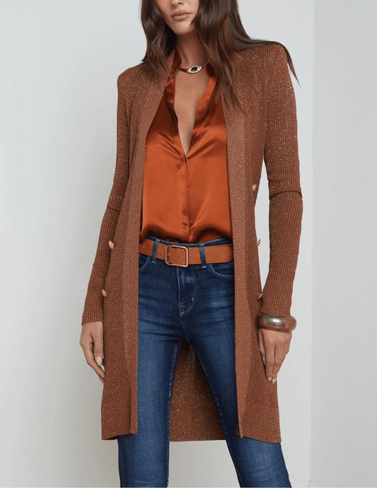 L'Agence Noe Double Breasted Cardigan