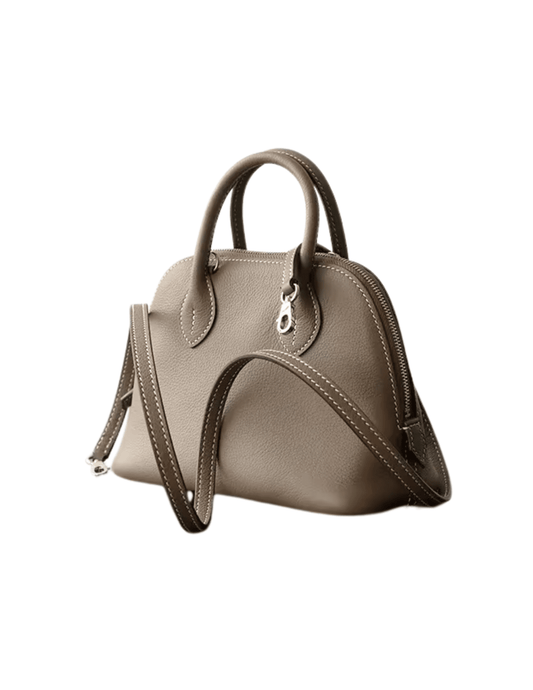 Austin Blaze Florence Leather Top Handle Bag in Taupe