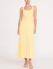 STAUD Ellison Knit Midi Dress