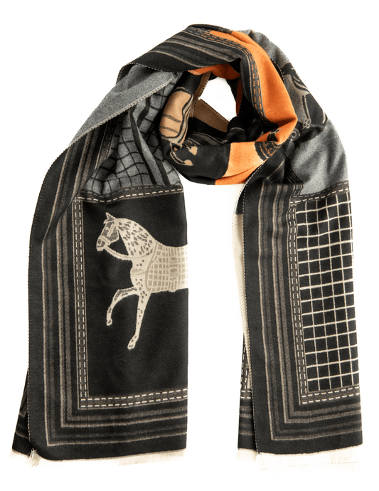 Austin Blaze Equestrian Cashmere Scarf