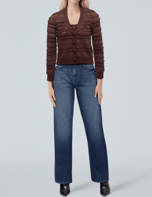 PRE-ORDER-L'AGENCE Ariadne Mixed Stitch Cardigan