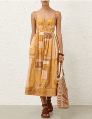 PRE-ORDER-Zimmermann Lucky Corset Midi Dress