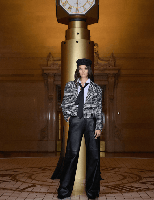 L'AGENCE Xoey Cropped Trench Coat-SALE