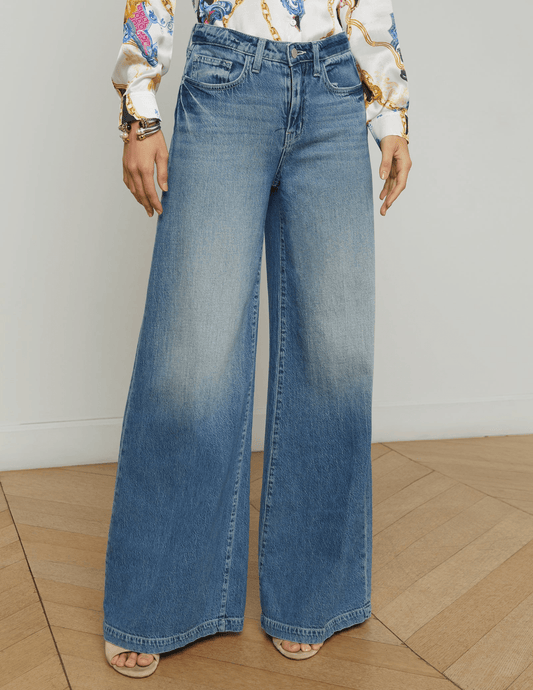 L'Agence Quincy High Rise Ultra Wide Leg Jean