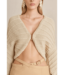 Cult Gaia Galina Ribbed V-Neck Sweater